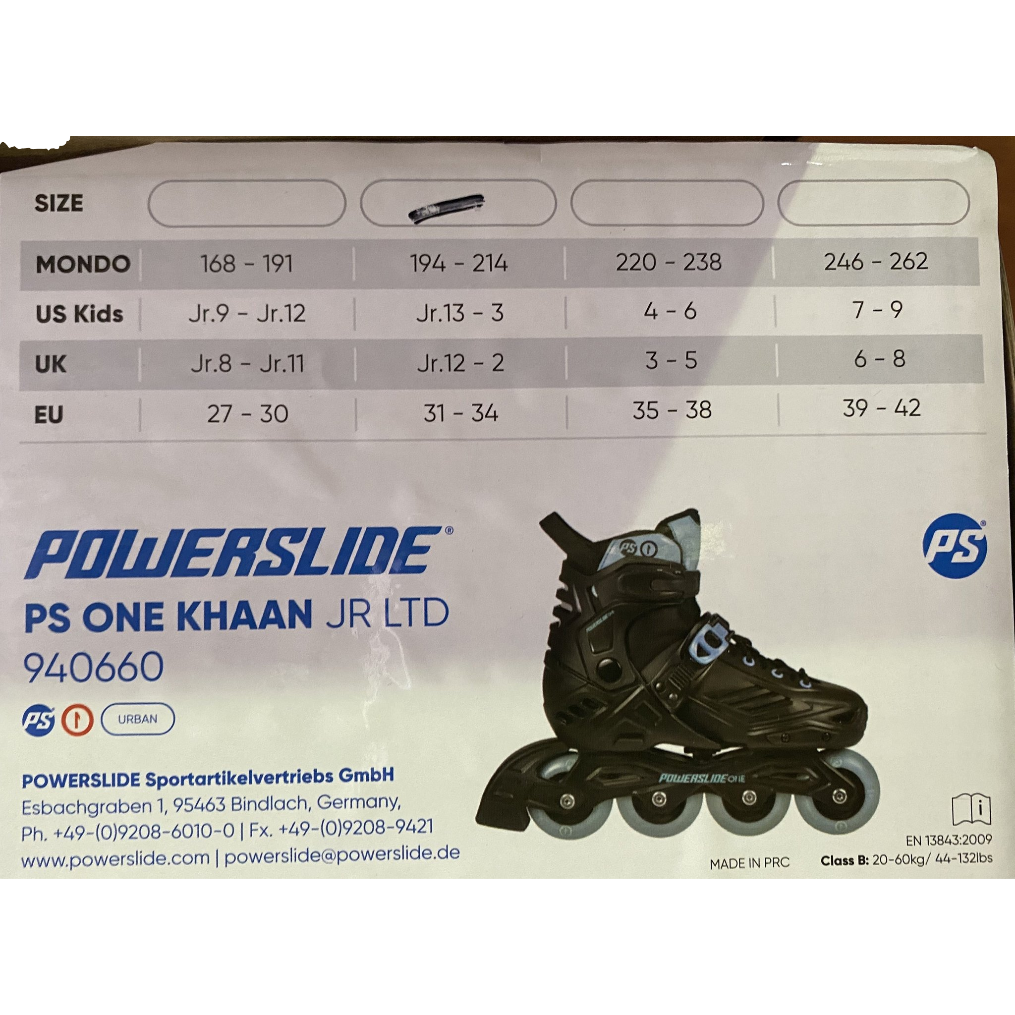 Powerslide Khaan Junior LTD Black Blue Inline Skates