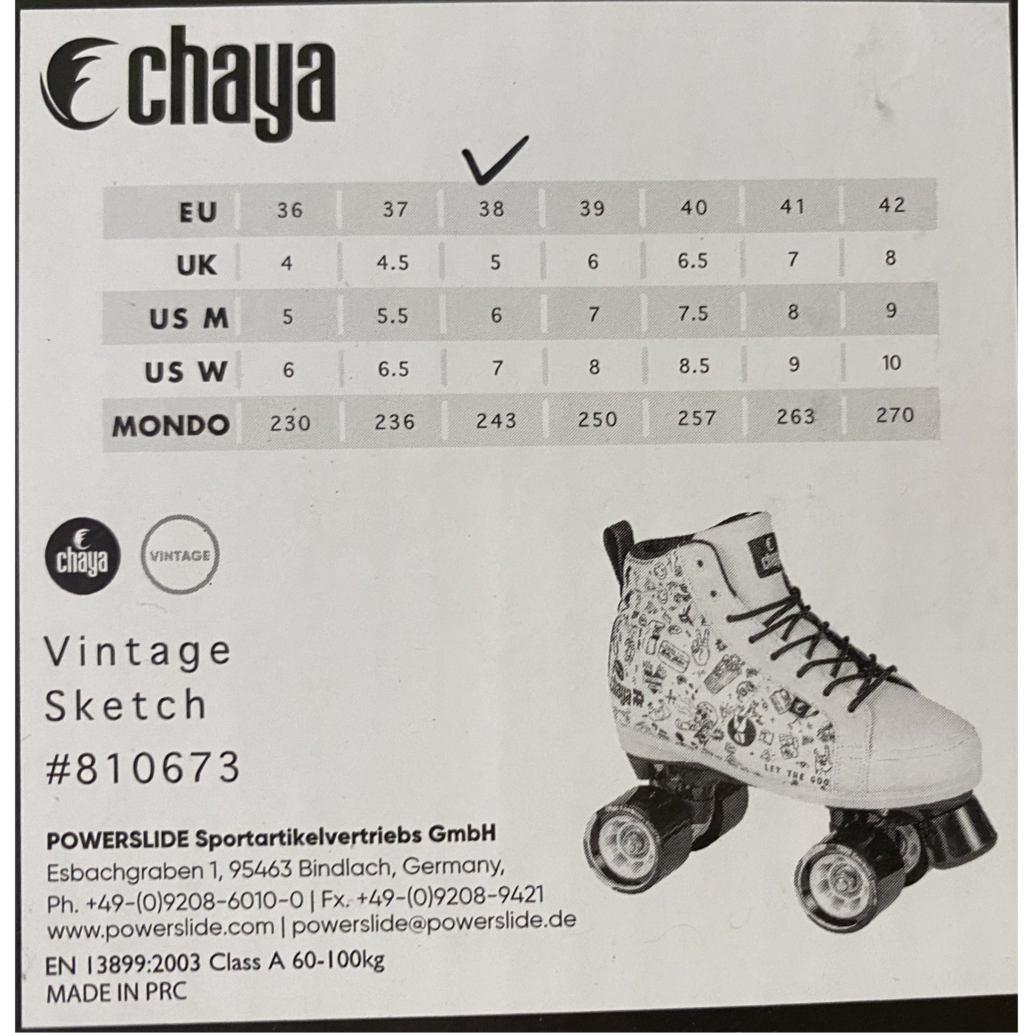 Chaya Vintage Sketch Roller Skates