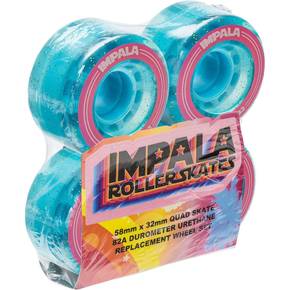 Impala Sidewalk Rollerskate Wheels Holographic Glitter 4-Pack