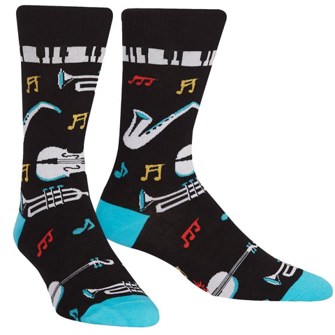 Sock it to Me All That Jazz Mens Crew Socks