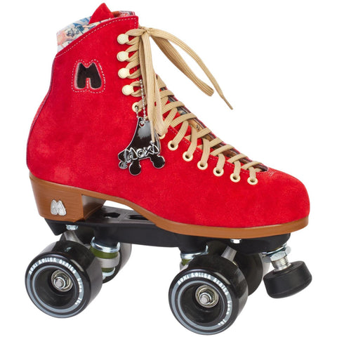 Moxi Lolly Roller Skates Poppy Red (w Nylon Thrust Plates)