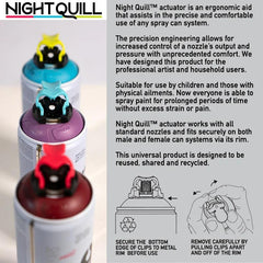 Night Quill Spray Paint Actuator Aqua Medium Touch