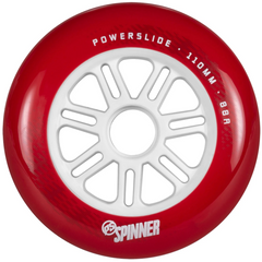 Powerslide Spinner Inline Skate Wheels 110mm / 88a - Red Each