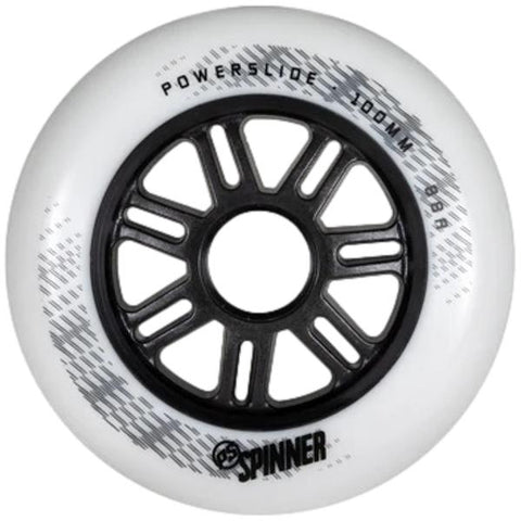 Powerslide Spinner Wheels 100mm 88a Matte White EACH