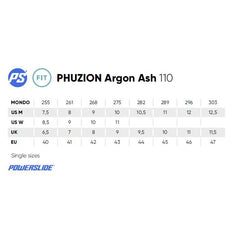 Powerslide Phuzion Argon Ash 110 Inline Skates