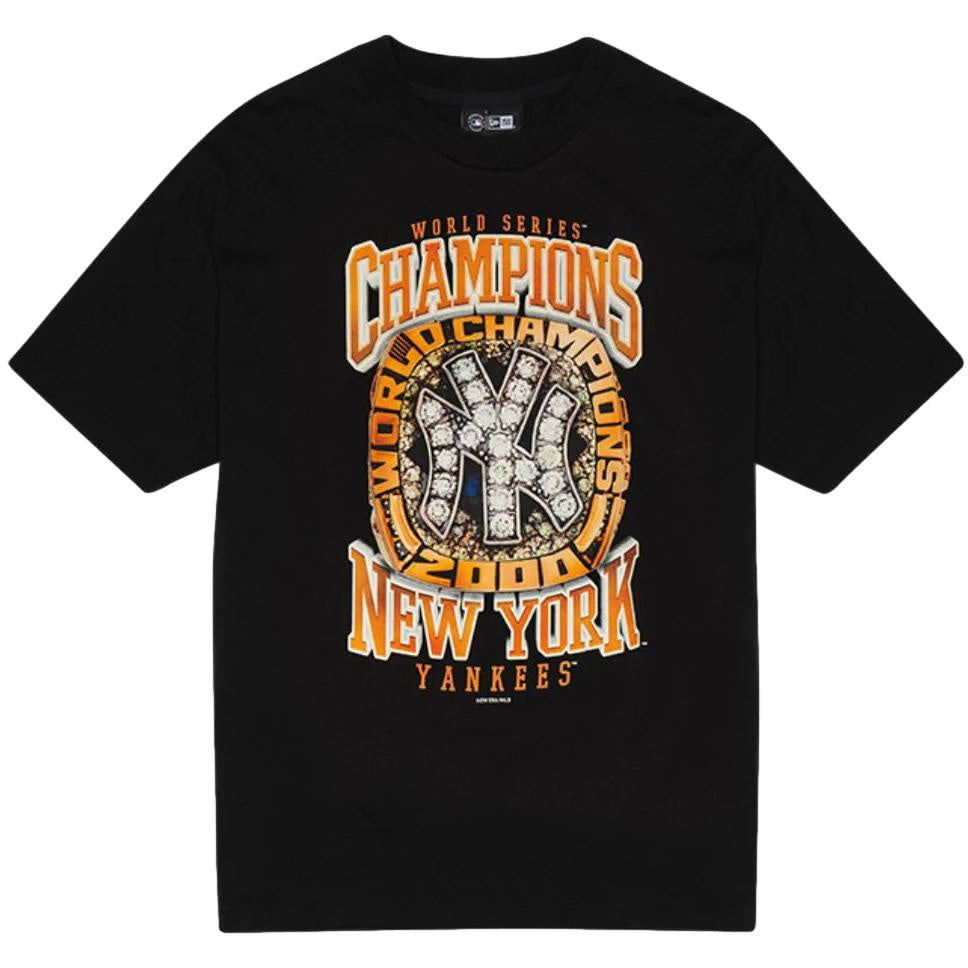 New Era New York Yankees Championship Ring Oversize Tee Black
