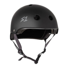 S-One Lifer Certified Helmet Black Matte / Grey Straps