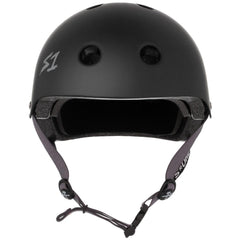 S-One Lifer Certified Helmet Black Matte / Grey Straps