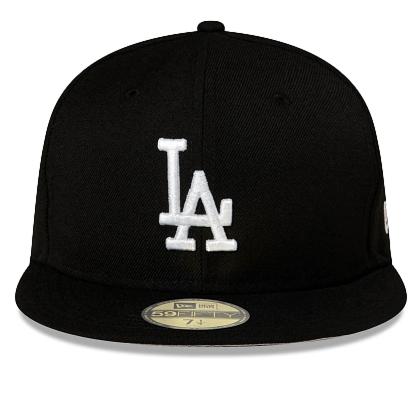 New Era Los Angeles Dodgers Black / White Fitted Cap