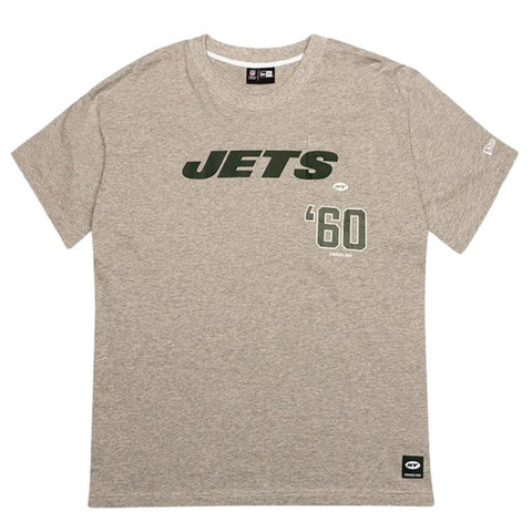 New Era New York Jets Oversized Pocket Tee Heather Grey