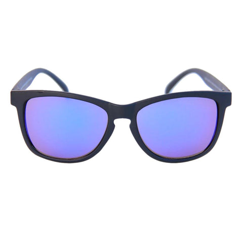 Happy Hour Black Mamba Sunglasses Matte Black / Blue Mirror