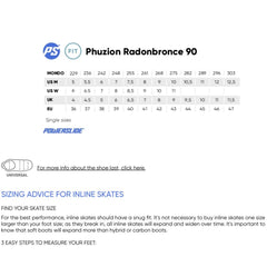 Powerslide Phuzion Radon Bronze Inline Skates 90
