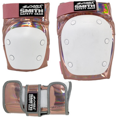 Smith Scabs Tri Pack Protective Pad Set Blushed Luxury Rose Gold
