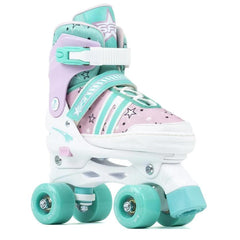 SFR Spectra Kids Adjustable Quad Skates -  Pink Green