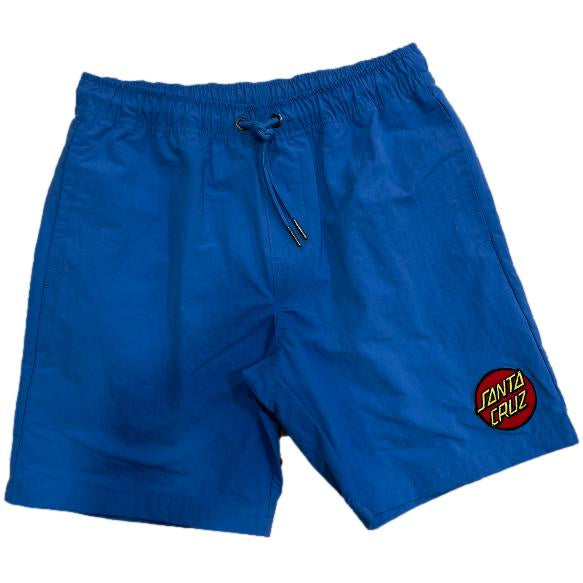 Santa Cruz Classic Dot Cruzier Beach Shorts Blue