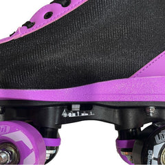 Crazy Skate SK8 Roller Adjustable Rollerskates Black / Purple