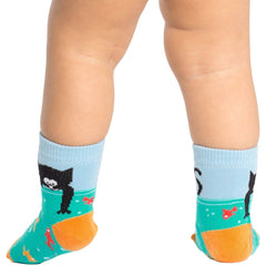 Sock it to Me Gone Fishin Toddler Crew Socks