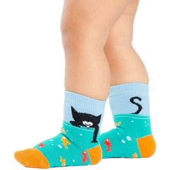Sock it to Me Gone Fishin Toddler Crew Socks