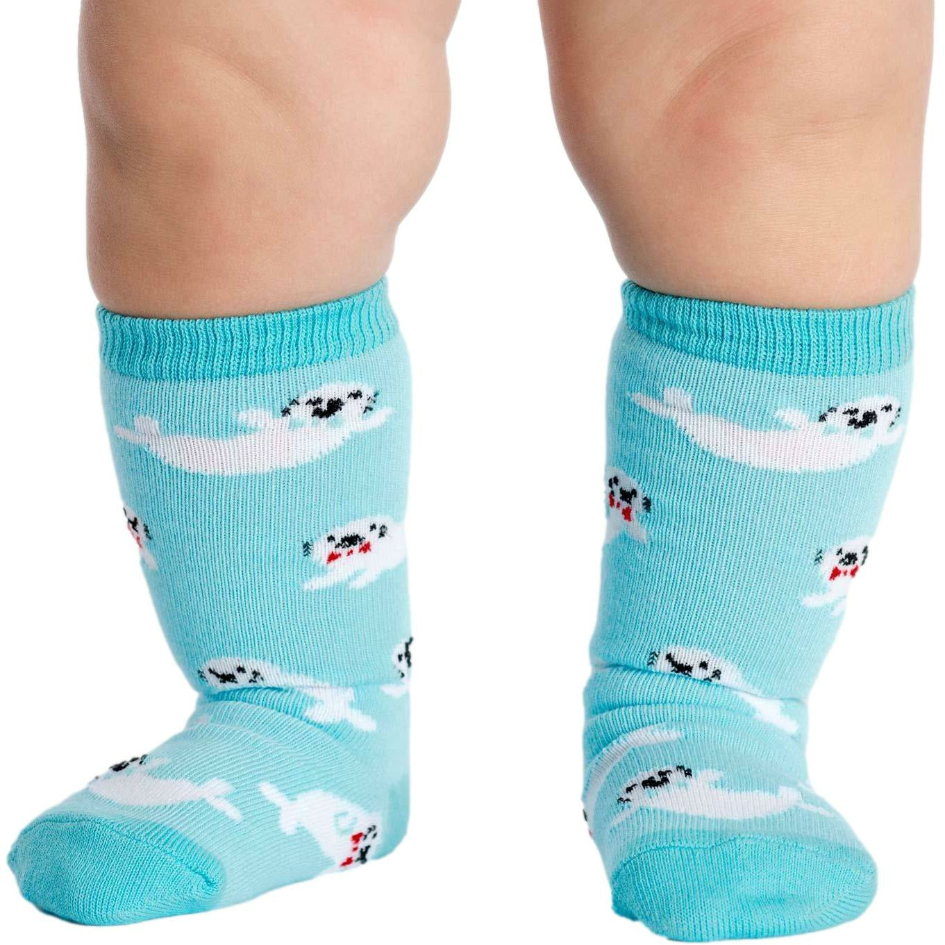 Sock it to Me Baby Seals Todder Knee High Socks
