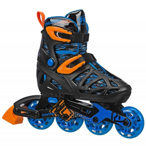 RDS Tracer Black/Orange Boys Adjustable Inline Skates