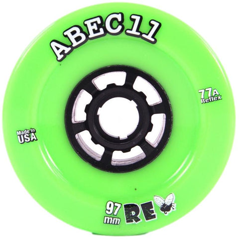 ABEC 11 Longboard Wheels Refly 97mm 77a Green 4 Pack