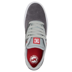 DC Kalis Vulc S Mens Skateboarding Shoe Grey / Grey / Red