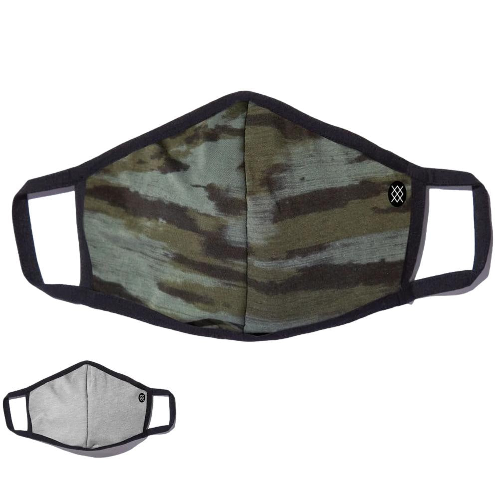 Stance Face Mask Camo Green