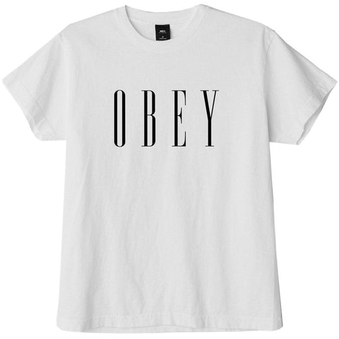 Obey Womens New Box Tee White