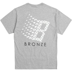 Bronze56K Polka Dot Logo Tee Heather Grey