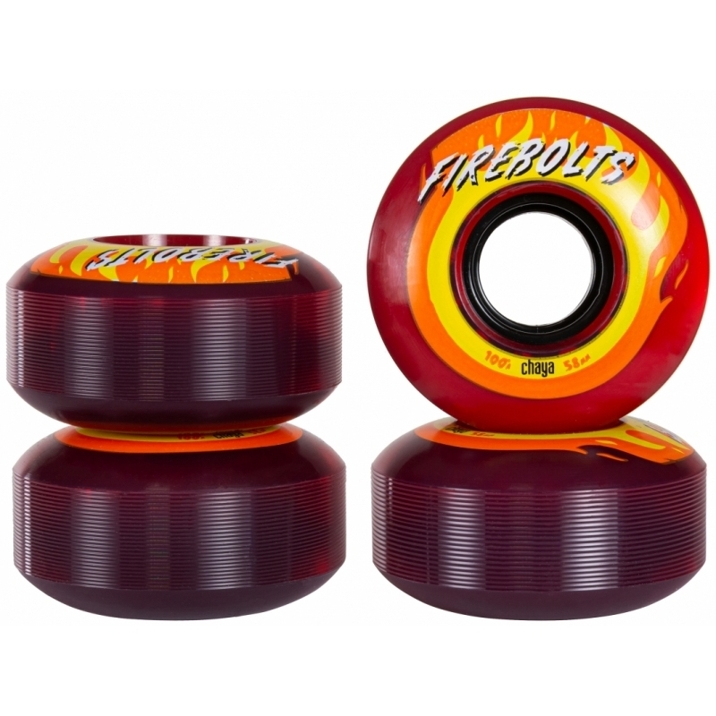 Chaya Firebolt Skate Park Rollerskate Wheels 4 Pack