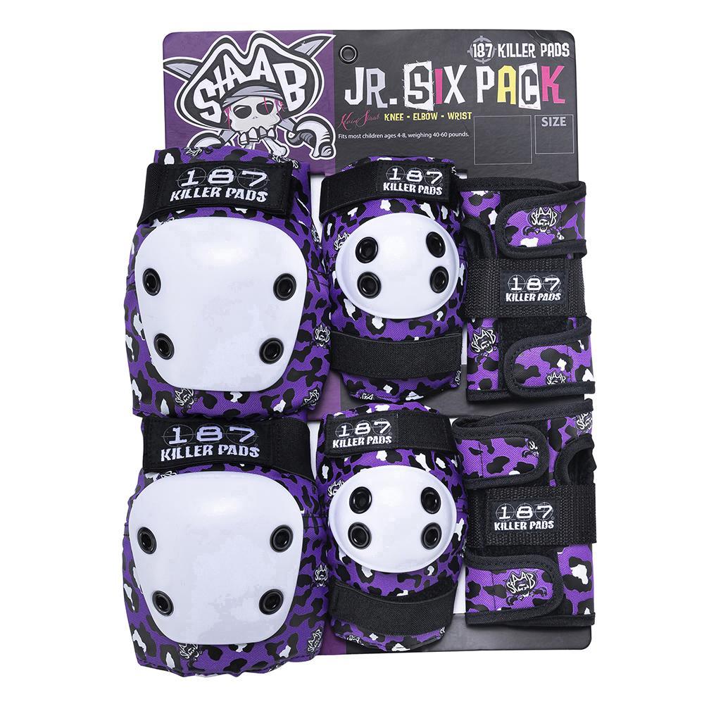 187 Junior Six Pack Padding Set Staab Purple - Da Klinic Online | Skate Specialists