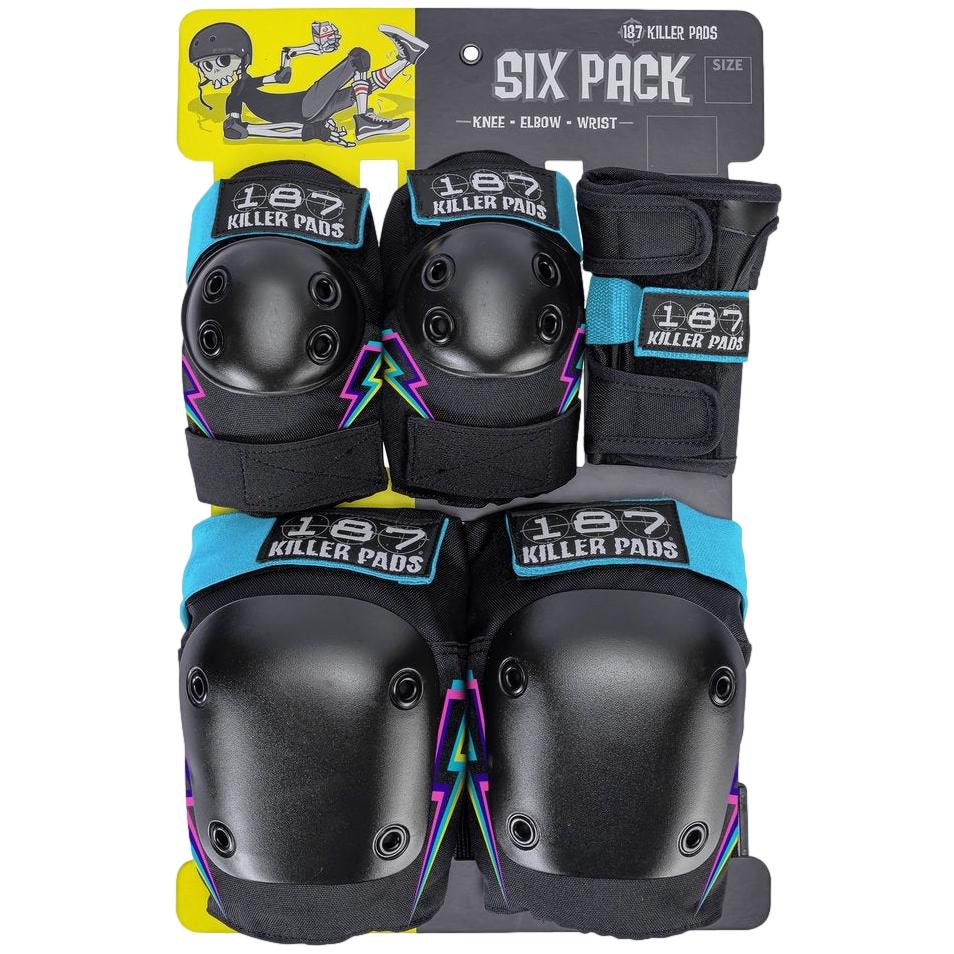 187 Six Pack Junior Protective Pad Set Electric Bolt