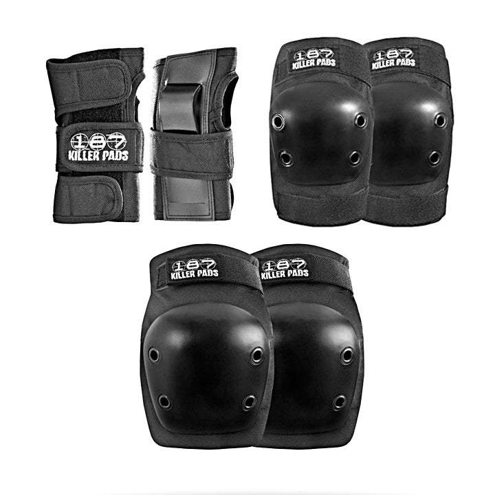 187 Six Pack Padding Set Black