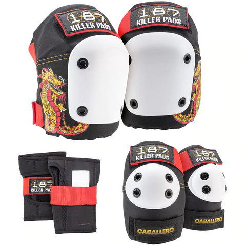 187 Six Pack Protective Pad Set Steve Caballero Junior
