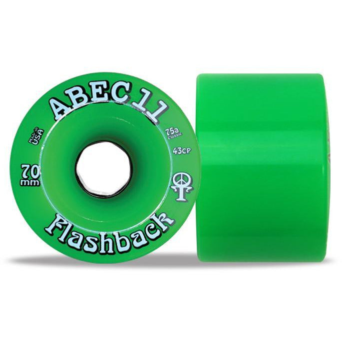 ABEC 11 70's Flashback 70mm Skateboard Wheels Green 4 Pack - Da Klinic Online | Skate Specialists