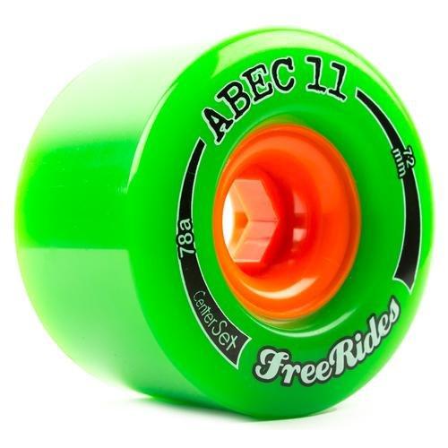ABEC 11 Classic Freeride Centre Set Skateboard Wheels 72mm Green 4 Pack - Da Klinic Online | Skate Specialists