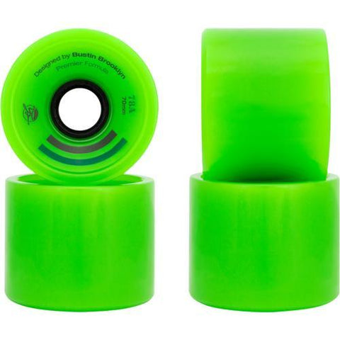 Bustin Boards Premier Wheels 70mm 78a Green 4 Pack - Da Klinic Online | Skate Specialists