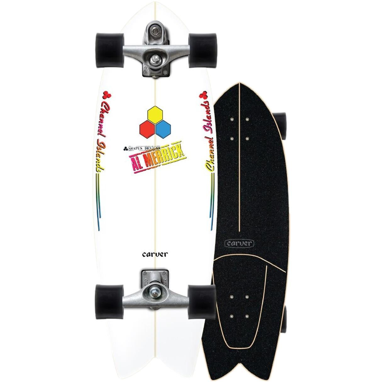 Carver Channel Islands Fishbeard Surf Skate C7 Raw Trucks 29.25" x 9.875"