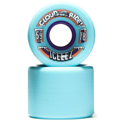 Cloud Ride Iceeez Light Skateboard Wheels Blue 59mm / 78A