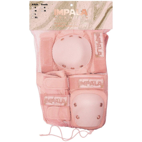 Impala Adult Protective Tripack Padding Set Marawa Rose Gold