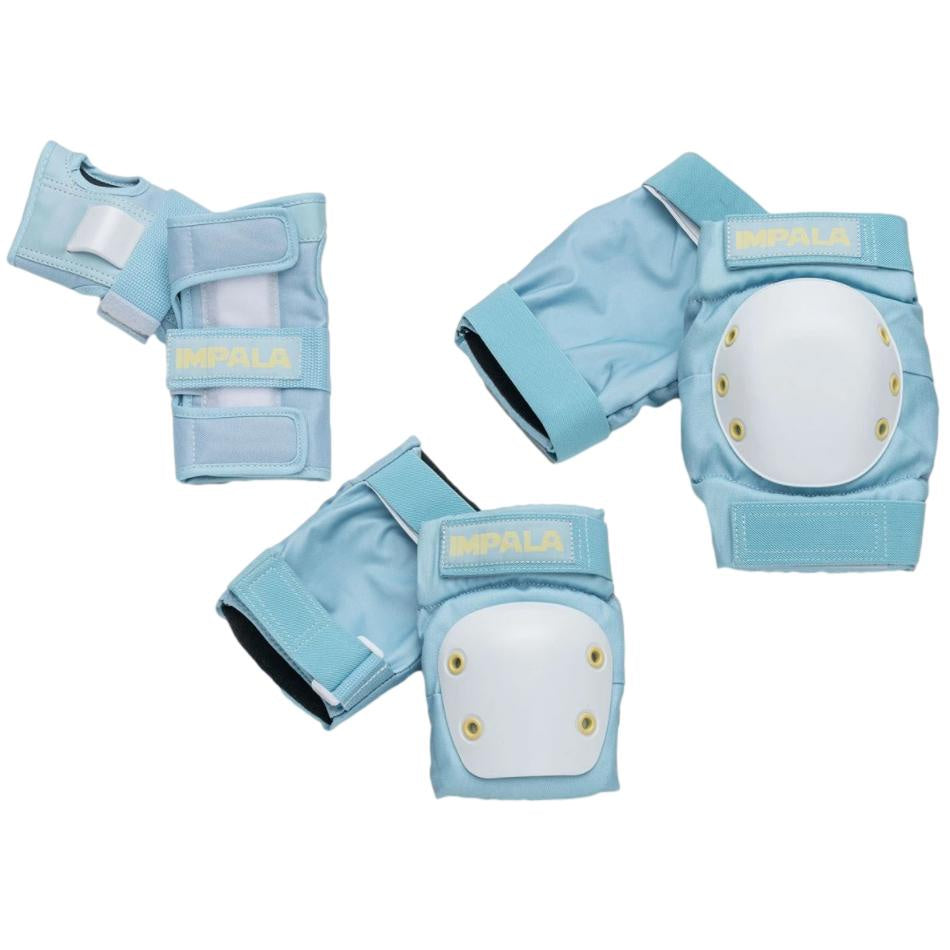 Impala Adult Protective Tripack Padding  Set Sky Blue / Yellow