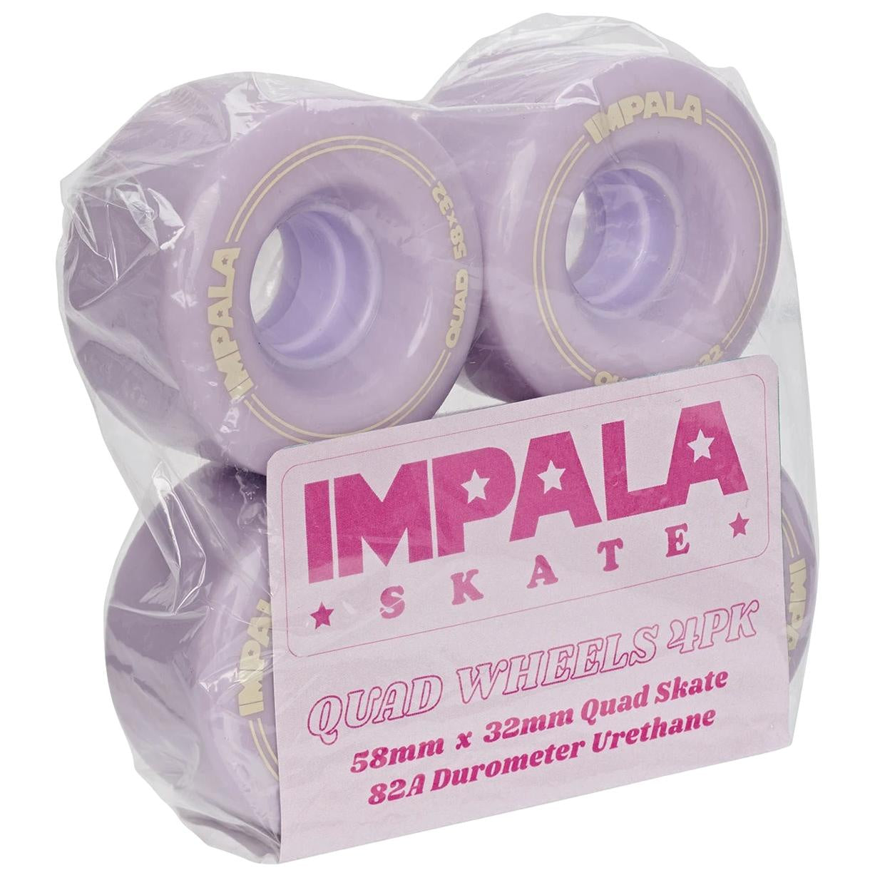 Impala Rollerskate Wheels 4-Pack 58mm 82a