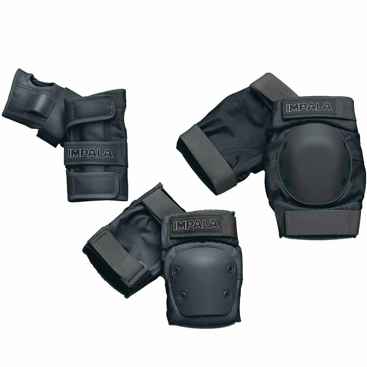 Impala Youth Kids Tripack Protective Padding Set Black