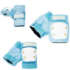 Impala Youth Kids Tripack Protective Padding Set Sky Blue / Yellow