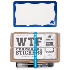 MTN WTF Stickers Set Blue Frame 50 units & Marker