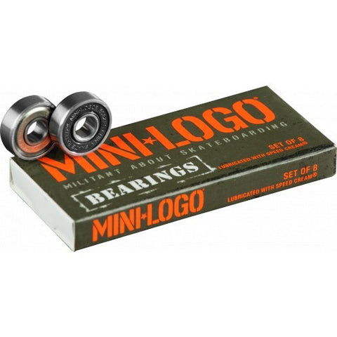 Mini Logo Bearings 8 Pack - Da Klinic Online | Skate Specialists