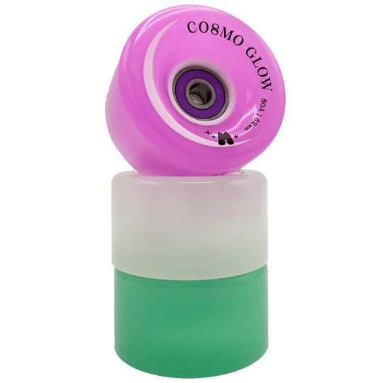 Moxi Cosmo Glow Rollerskate Wheels 62mm 80a 4 Pack