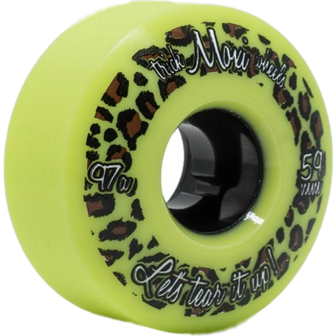 Moxi Trick Wheels 59mm 97a Green 4 Pack - Da Klinic Online | Skate Specialists