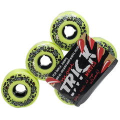 Moxi Trick Wheels 59mm 97a Green 4 Pack - Da Klinic Online | Skate Specialists