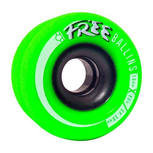 OMEN Wheels Free Ballins 70mm 80a Green 4 Pack - Da Klinic Online | Skate Specialists
